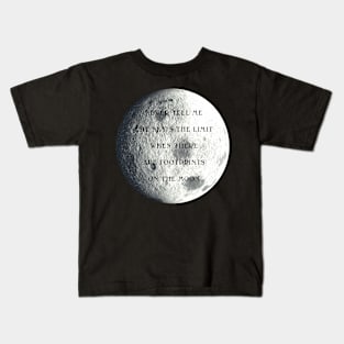 Footprints on the Moon Kids T-Shirt